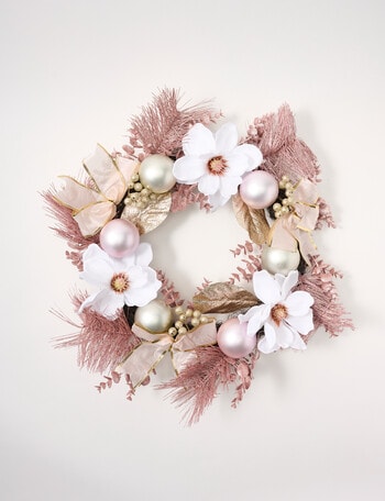 Christmas Shop Faux Shimmer Wreath product photo