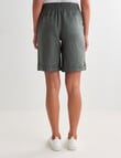 Zest Essential Linen Knee Short, Thyme product photo View 02 S