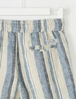 Mac & Ellie Stripe Linen Short, Blue product photo View 04 S