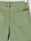 Mac & Ellie Denim Short 5 Pocket, Olive product photo View 02 S