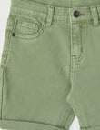 Mac & Ellie Denim Short 5 Pocket, Olive product photo View 03 S