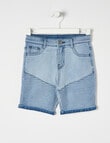 Mac & Ellie Motto Denim Short, Blue product photo