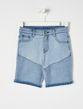 Mac & Ellie Motto Denim Short, Blue product photo