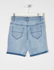 Mac & Ellie Motto Denim Short, Blue product photo View 02 S