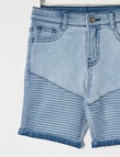 Mac & Ellie Motto Denim Short, Blue product photo View 03 S