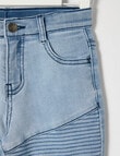 Mac & Ellie Motto Denim Short, Blue product photo View 04 S