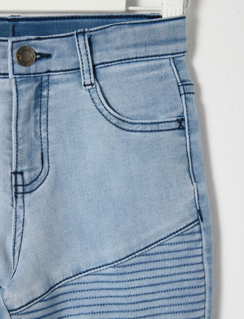 Mac & Ellie Motto Denim Short, Blue product photo View 04 L