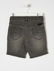 Mac & Ellie Motto Denim Short, Black product photo View 02 S