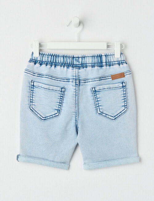 Mac & Ellie Pull-On Denim Short, Light Blue product photo View 02 L