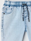 Mac & Ellie Pull-On Denim Short, Light Blue product photo View 03 S