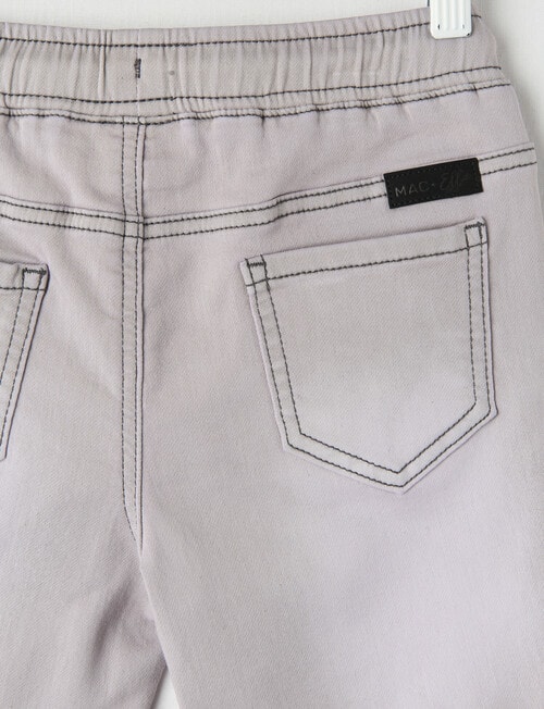 Mac & Ellie Pull-On Denim Short, Grey product photo View 02 L