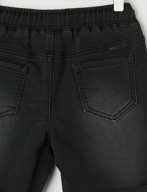 Mac & Ellie Pull-On Denim Short, Black product photo View 02 L