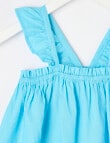 Mac & Ellie Linen Blend Sleeveless Frill Top, Ocean Blue product photo View 02 S