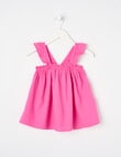 Mac & Ellie Linen Blend Sleeveless Frill Top, Fuchsia product photo