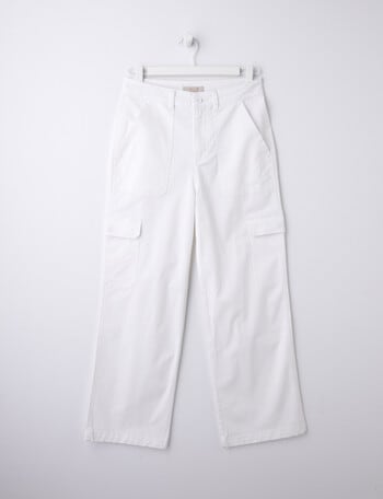 Switch Cargo Pant, White product photo