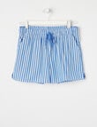 Switch Cotton Stripe Shorts, Bluebell product photo View 03 S