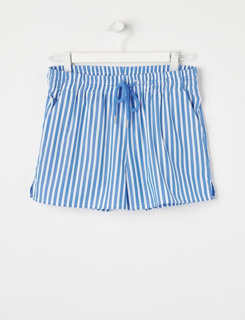 Switch Cotton Stripe Shorts, Bluebell product photo View 03 L