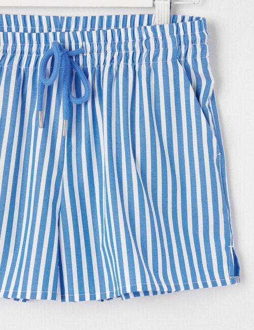 Switch Cotton Stripe Shorts, Bluebell product photo View 04 L