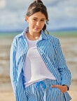 Switch Relaxed Cotton Stripe Shirt, Bluebell product photo