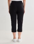 Line 7 Rolled Hem Capri, Black product photo View 02 S