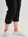 Line 7 Rolled Hem Capri, Black product photo View 06 S