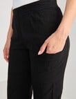 Line 7 Rolled Hem Capri, Black product photo View 07 S