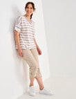 Line 7 Rolled Hem Capri, Sand product photo View 03 S