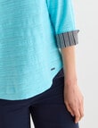 Line 7 Apex 3/4 Sleeve Top, Light Green product photo View 05 S