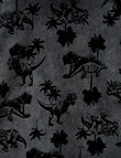 Mac & Ellie Jungle Dino Short Sleeve Tee, Faded Charcoal product photo View 02 S