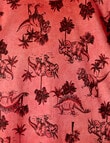 Mac & Ellie Jungle Dino Short Sleeve Tee, Faded Red product photo View 02 S