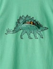 Mac & Ellie Dino Zip Pocket Short Sleeve Tee, Green product photo View 02 S