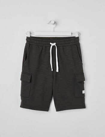 No Issue Knit Cargo Short, Charcoal product photo