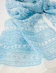 Boston + Bailey Paisley Lightweight Scarf, Blue product photo View 03 S