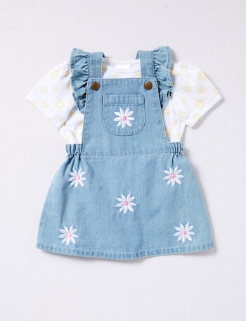 Teeny Weeny Pinny & Tee, 2-Piece Set, Blue product photo