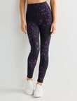 Superfit Abstract Print Limitless Legging, Magenta Spark product photo