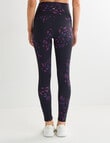 Superfit Abstract Print Limitless Legging, Magenta Spark product photo View 02 S