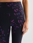 Superfit Abstract Print Limitless Legging, Magenta Spark product photo View 04 S