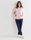 Ella J Zip Hoodie Sweatshirt, Pale Pink product photo View 03 S