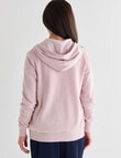 Ella J Zip Hoodie Sweatshirt, Pale Pink product photo View 02 S