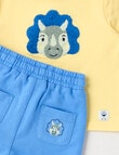 Teeny Weeny Terry Shorts & Boucle Dino Tee, 2-Piece Set product photo View 02 S