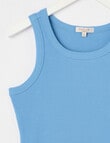 Switch Rib Singlet, Bluebell product photo View 04 S