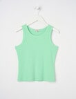 Switch Rib Singlet, Lime product photo