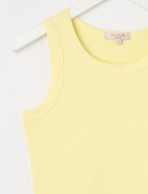 Switch Rib Singlet, Lemonade product photo View 02 L