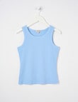 Switch Rib Singlet, Baby Blue product photo