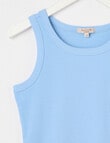 Switch Rib Singlet, Baby Blue product photo View 02 S