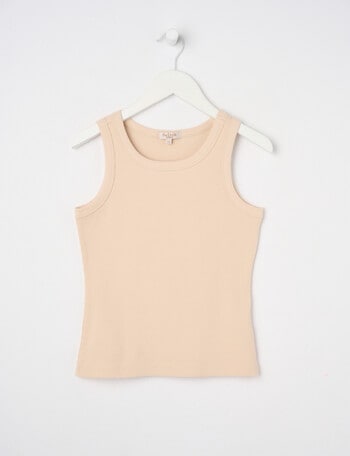 Switch Rib Singlet, Sand product photo