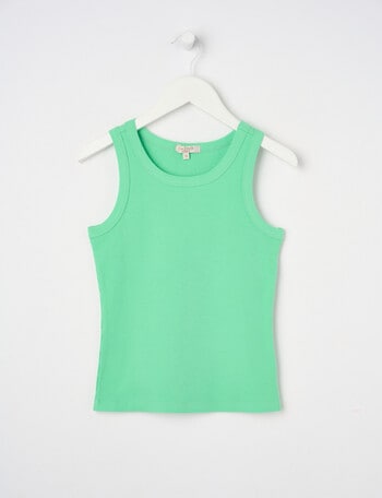 Switch Rib Singlet, Green product photo