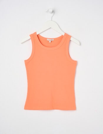 Switch Rib Singlet, Mango product photo