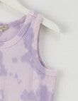 Switch Tie Dye Rib Singlet, Lilac product photo View 02 S