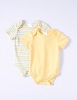 Teeny Weeny Stretch Cotton Short-Sleeve Bodysuit, 2-Piece Set product photo